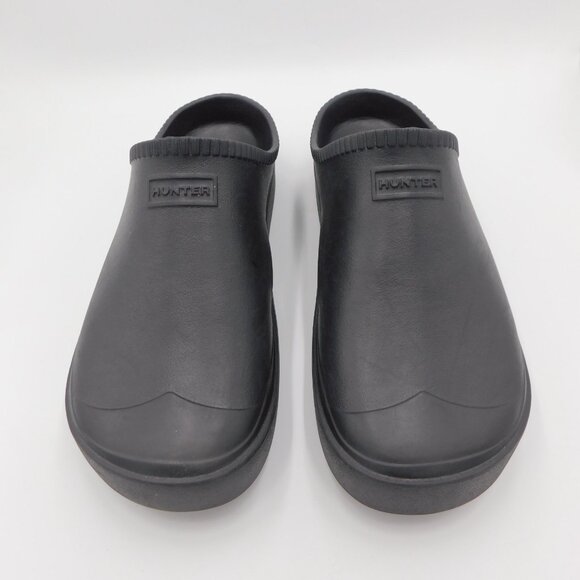 Hunter In/Out Bloom Algae Foam Clogs | Black | EUC | UK 8 / US 10 - Picture 1 of 11